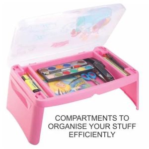 Kids Desk-Adjustable Foldable with Storage Compartment Storage Stand for folding Desk